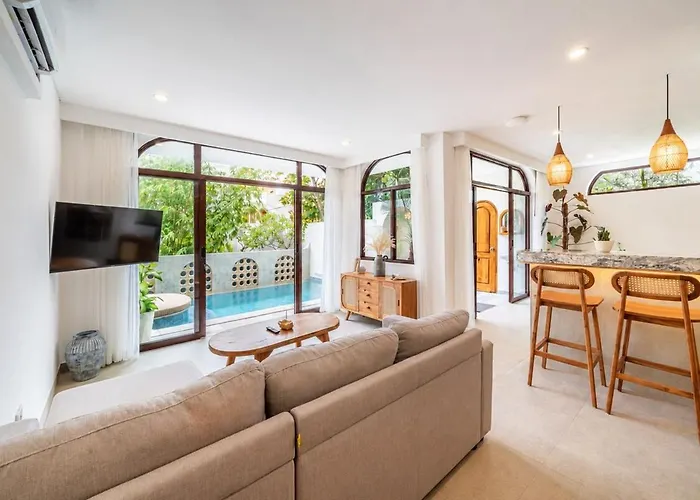 Rooftop 3br With Private & Pool For Secluded Monthly Villa Canggu